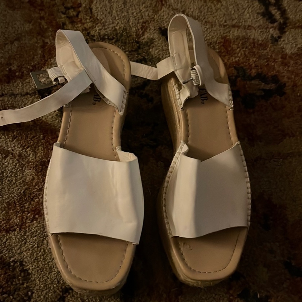 White Platform Sandals